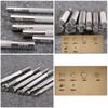 Leather Carving Printing Manual DIY Leather Alloy Printing Tools Special Printing Tools for Carving and Knocking Flowers K536