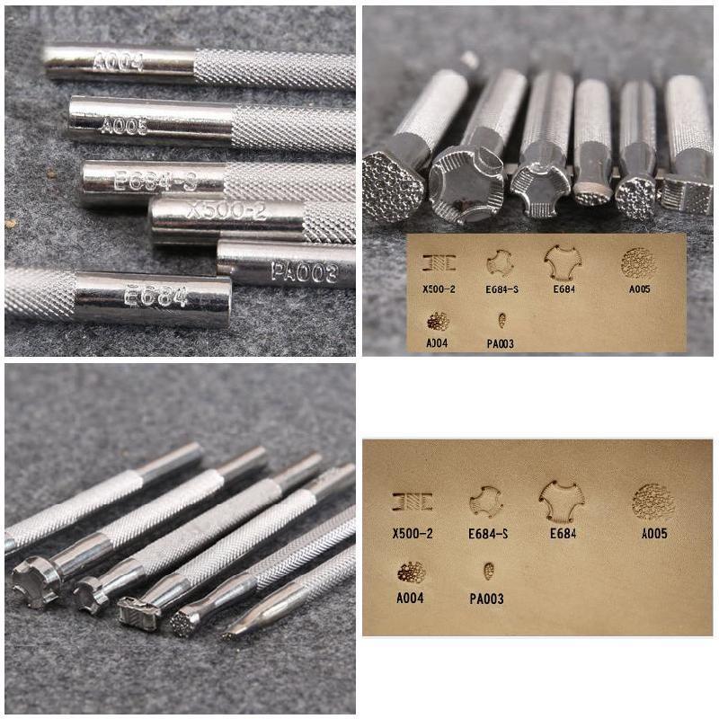 Leather Carving Printing Manual DIY Leather Alloy Printing Tools Special Printing Tools for Carving and Knocking Flowers K536