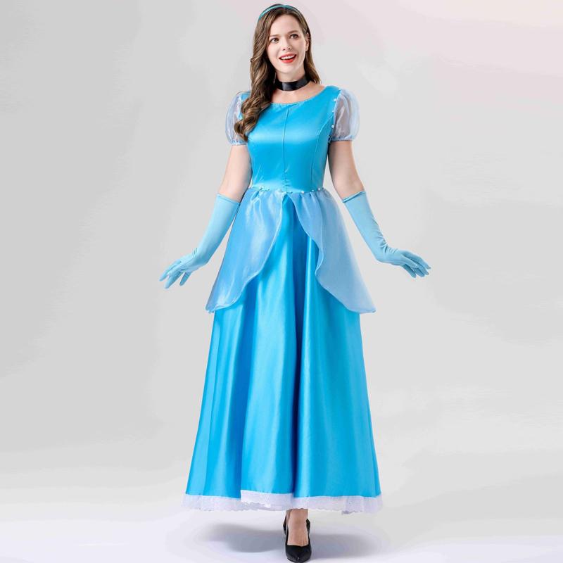 

Красота Принцесса Платье Розовый Синий Косплей Костюм Длинные Платья Нарядная Одежда Выступление Вечеринка День Рождения Хэллоуин Рождество Платье Взрослые Женщины- 2XL