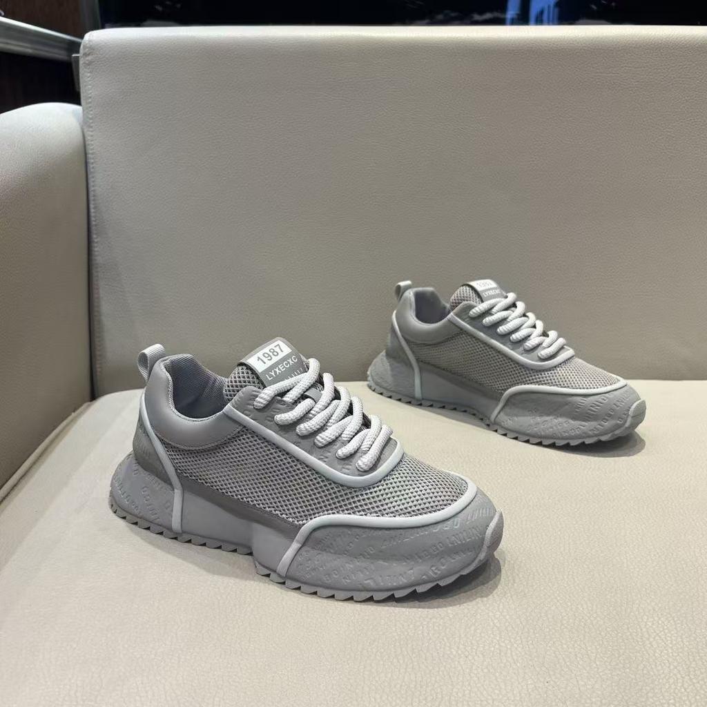 Men's shoes summer new breathable mesh dad shoes fashionable versatile platform casual shoes men's