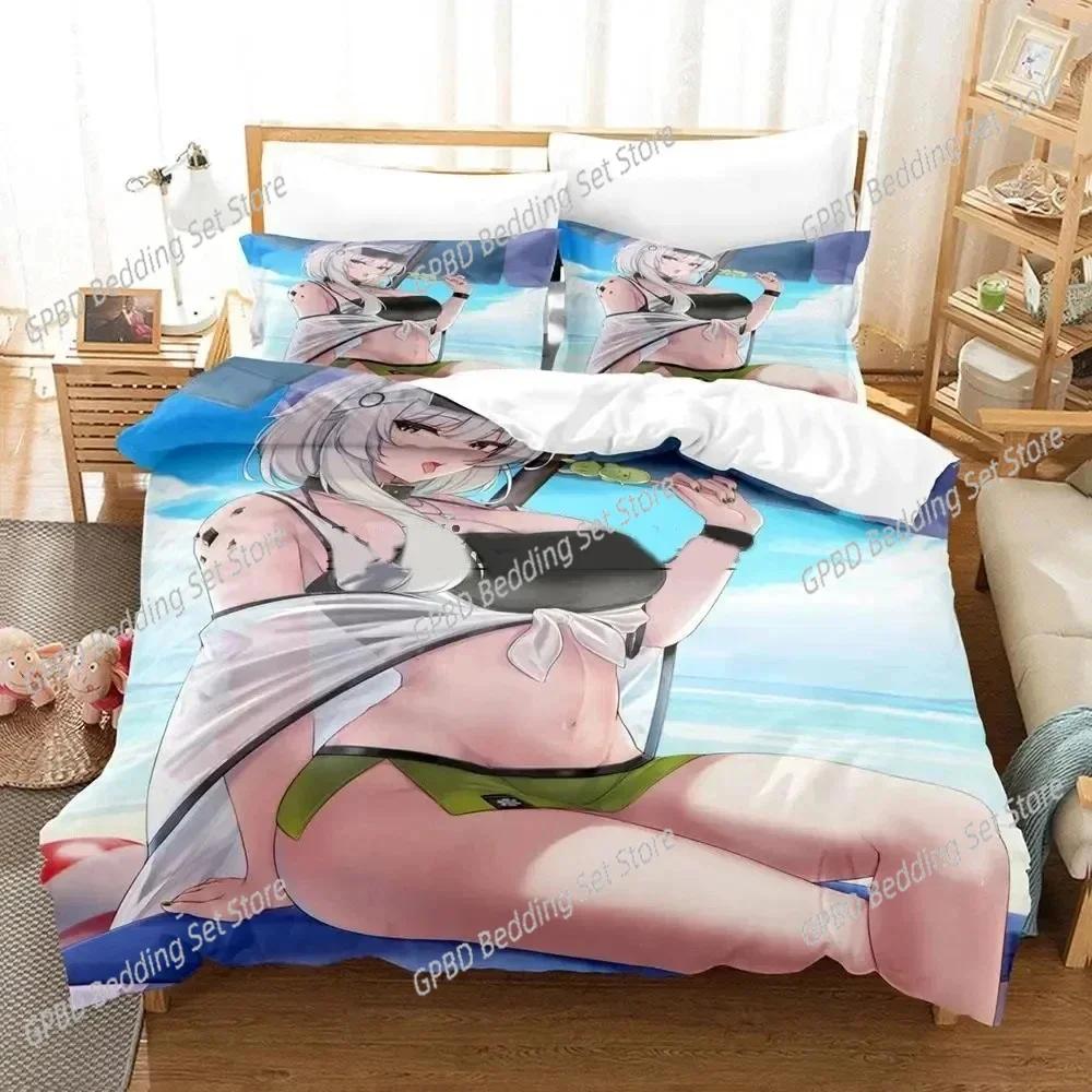 3D Anime Rent-A-Girlfriend Chizuru Duvet Cover Bedding Set Comforter Linen Pillowcases Home Decor Single Double Twin King Queen