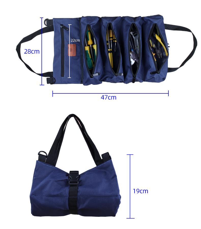 Verschleißfeste Canvas-Werkzeugtasche: Multifunktionaler Hardware-Organizer für Elektriker & Schreiner