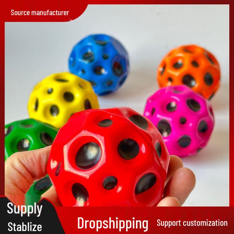 

High Rebound 7cm PU Elastic Moonstone Decompression Ball