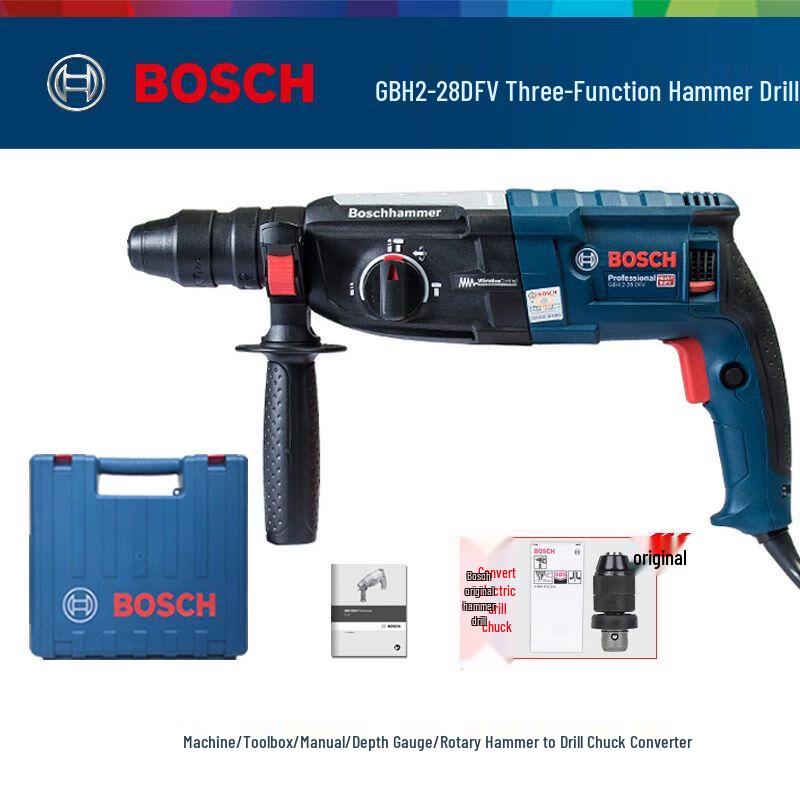 Bosch GBH2 Series Electric Rotary Hammer Drill CN plug (adapter included)