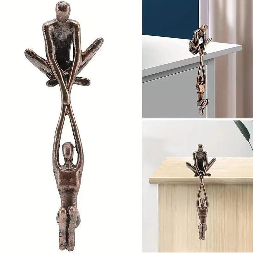 Resin Abstract Art Statue Couple Men Elevator Women Dancing Statue Ornament
