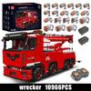 MOULD KING 19008 technický stavební blok auta Motorizovaný odtahový vůz APP/RC Model MOC-29848 Brick Toys Dětské vánoční dárky