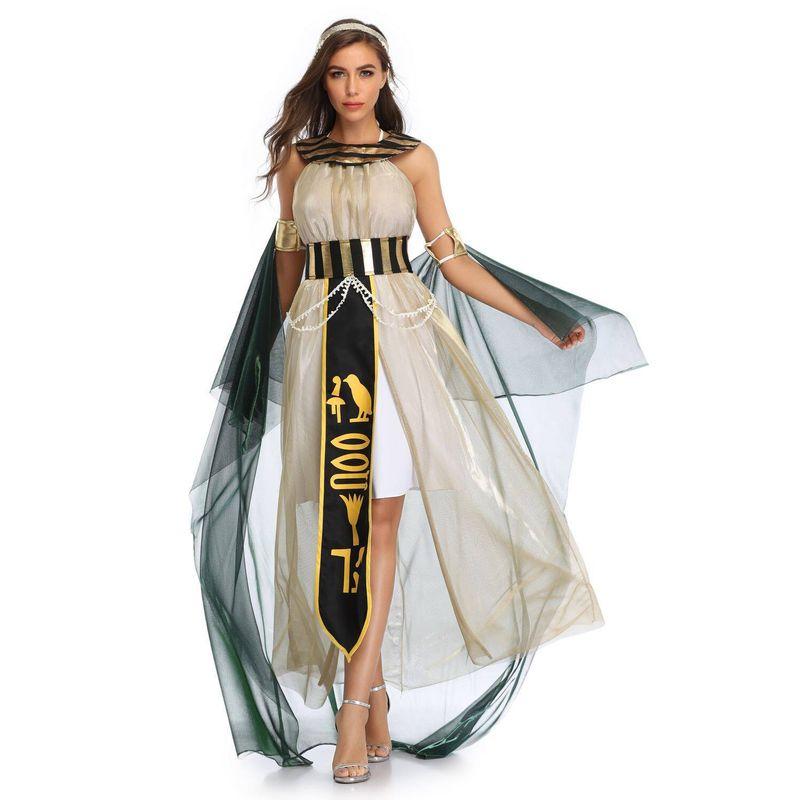 Halloween Costumes Cosplay Egyptian Pharaoh Cleopatra Greek Goddess Costumes Stage Opera Performance Costumes 3346 M