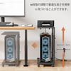 PC Storage Server Rack with CPU Stand Computer Wagon with Charging PC PC Storage with 4 for Home or Office Use Box, 360° Casters, Cart,