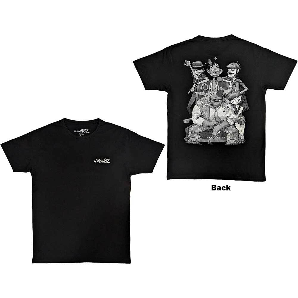 Gorillaz Pocket SprayGeorge Group T-Shirt Black New Unisex T-Shirt S