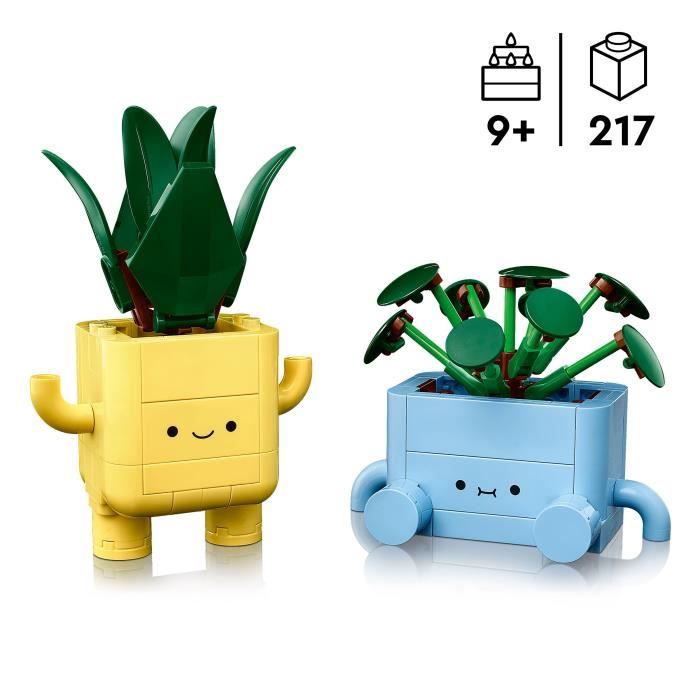 LEGO Botanicals 10349 Petites Plantes Souriantes - Jeu de Construction dès 9 ans
