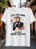 Juste Une Femme Qui Adore Johnny Hallydaymale Singer Microphone Inside Floral Wreath French Fan Unisex All TShirt