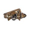 Adult Sequins Belt for Disco Party Waist Belt Rhinestones Skull Buckle Thin Waist Belt Street Cultures Enthusiasts Belt