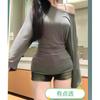 Sunscreen blouse tulle top women's summer suspenders two-piece set mesh straps air conditioner shirt mint green summer ootd