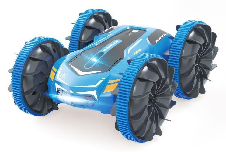 

машина для трюков на радиоуправлении 360 градусов USB электромобиль для начальной школы 3 цвета Радиоуправляемый дети, машина, амфибия, внедорожник, машина, синий