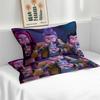3pcs Cartoon K-Pop Demon Hunters Print Coreless Duvet Cover Set Multi Size Bedroom Dormitory Comfortable, Machine Washable