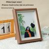Li Shen Wooden Hollow Glass Desktop Photo Frame