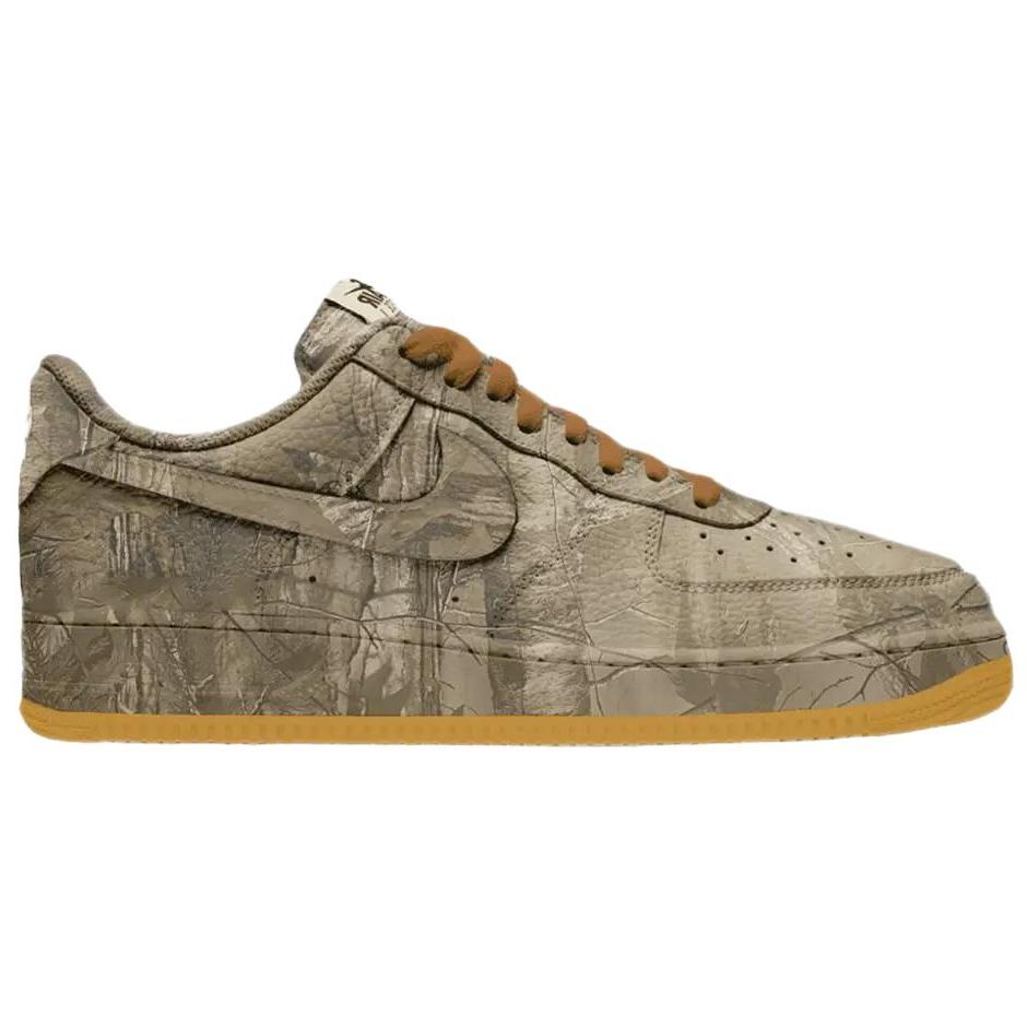 Nike Air Force 1 07 RealTree Camo Unisex Sneakers Brown Multi-Color Gum-Yellow IH1221-900