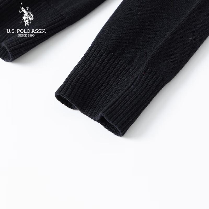 U.S. POLO ASSN. Men's Cotton Stand Collar Cardigan