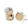 Mini Portable Sewing Kit for Travel, 48PCS Sewing Supplies with Threads, Needles, Buttons, Thimble & Measuring Tape, Compact