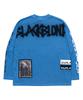 BLACKBLOND Vividi Chaos Patch Pigment Long Sleeve Tee (Ocean Blue)