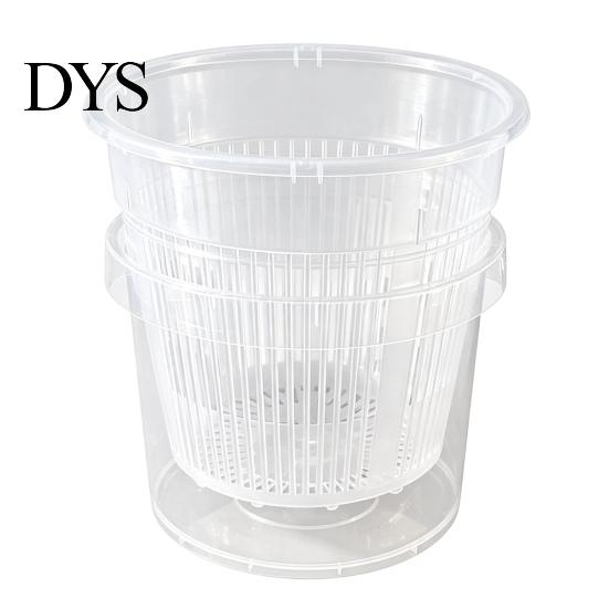 Vochtminnende Plantenbak Clear met Waterreservoir, Plastic Zelfwatergevende Bloempot, Geperforeerde Binnenpot, Decoratief Kantoor Ademende Wortelcontrole