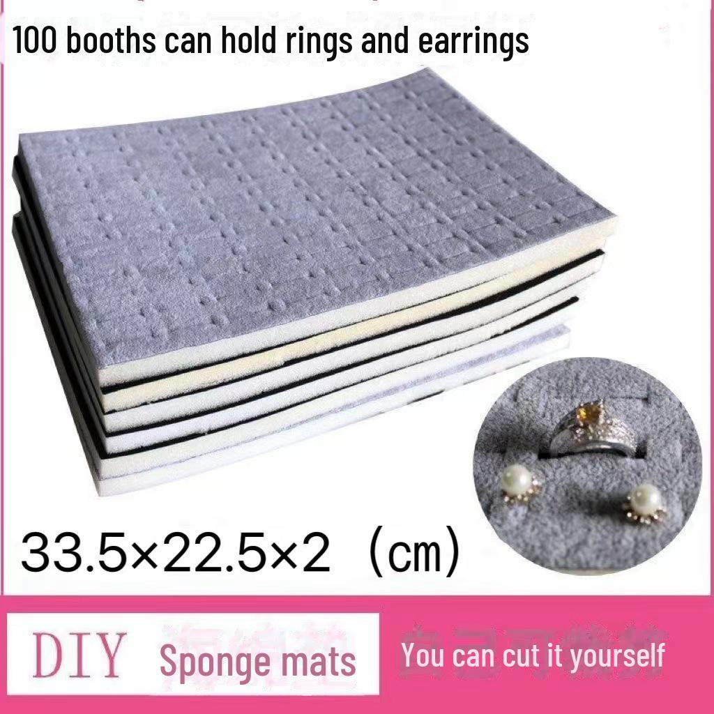 

Подкладка из губки своими руками с 216 отверстиями для сережек - Подкладка для подноса для украшений