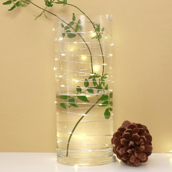 String Lights - Kikkerland - 9m - Silver - Remote Control - USB Rechargeable