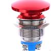 Momentary Push Button Metal Practical High Performance Red Shell Wear Resistant Professional