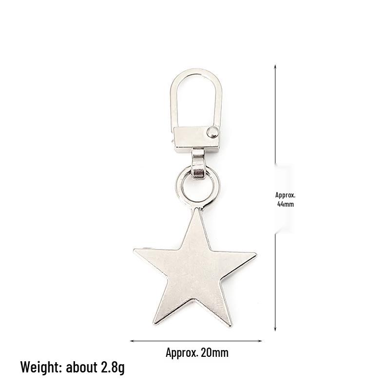 Detachable Metal Zipper Pull Tab Accessory for Bags, Shoes, and Clothes Repair
