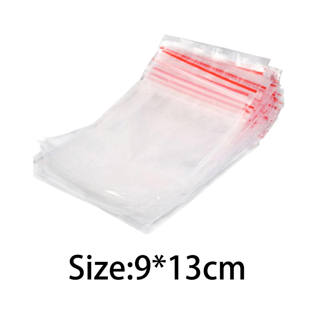 100 Stück Home Shop Zubehör Wiederverschließbarer, wiederverschließbarer Beutel mit dickem Siegel