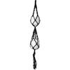 Macramé Double Nœud Spiral Noir 120 Cm - ARTEVASI - Accessoire De Décoration - Universel - Fibre Naturelle