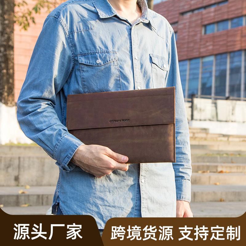Leather Case IPad Pro 12.9 Genuine Italian Crazy Horse Magnetic Shockproof