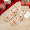 Warm Christmas Velvet Socks Winter Carpet Socks Xmas Gifts Fluffy Floor Socks  Women