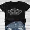 Spot Damen Sommer T-Shirt Bedruckt Mode Lässig Süß Kurzarm Damen Augen Aufdruck Kurzarm T-Shirt