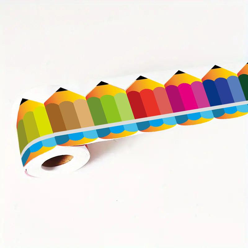 

18 метров, Сворачивающиеся, Волнистый край, Наклейки для доски объявлений, Ручная работа, Декоративные наклейки, Самоклеящиеся наклейки 45L; 7.5cm * 18m/roll