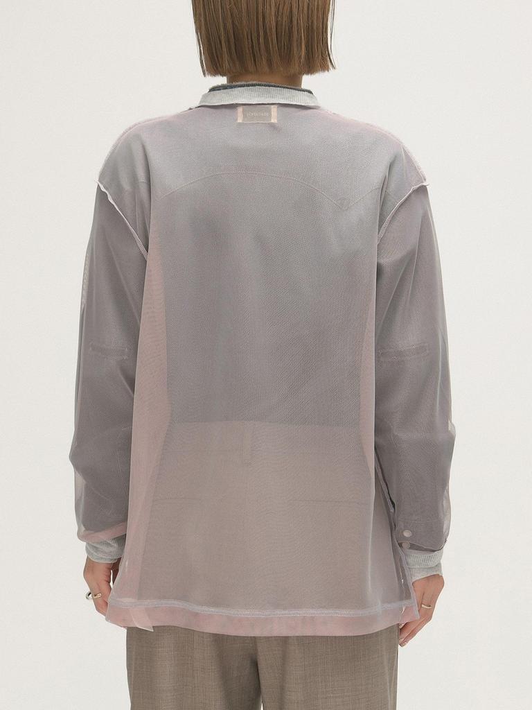 Beams Boy Women's Long Sleeve Tee M.Chamb_I/O_LS, Pink, Free Size 13140494101