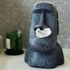 Portrait Paper Towel Box Resurrection Island Stone Statue Tissue Case Resin Office Desktop Napkin Dispenser Halloween Decoration