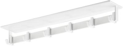 Yamazaki Jitsugyo Magnetic Range Hood Hook White Approx. W28XD5XH3.5cm Plate Kitchen Tool Hook Movable Hook 4841