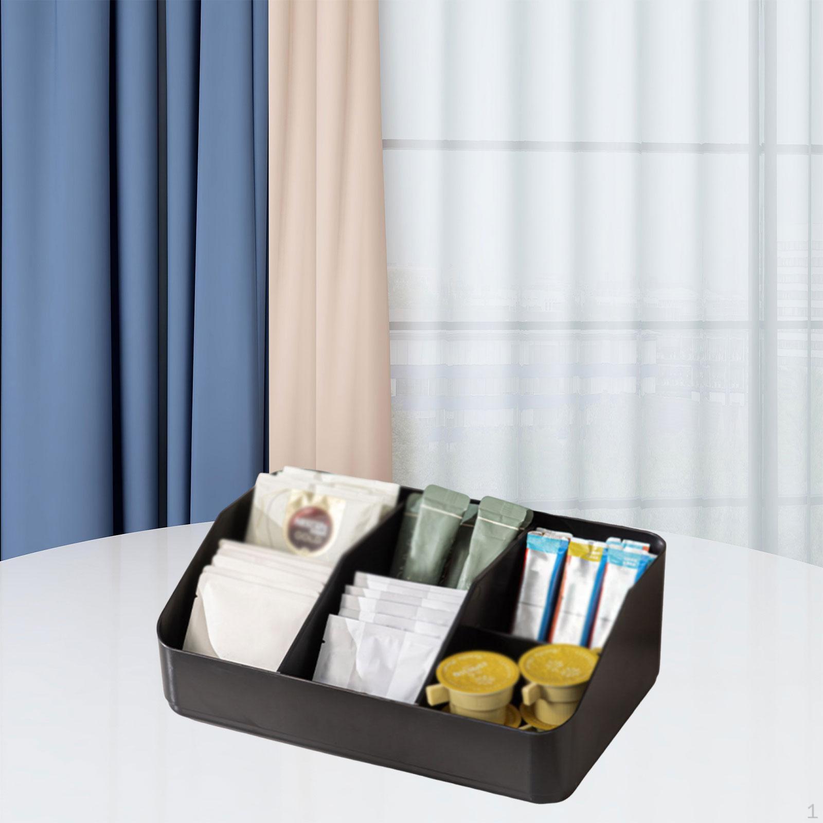 

Black Coffee Bar Organizer, Space-saving, Storage Shelf for Restaurant Accessories, Office, Hotel, no Cup Holder