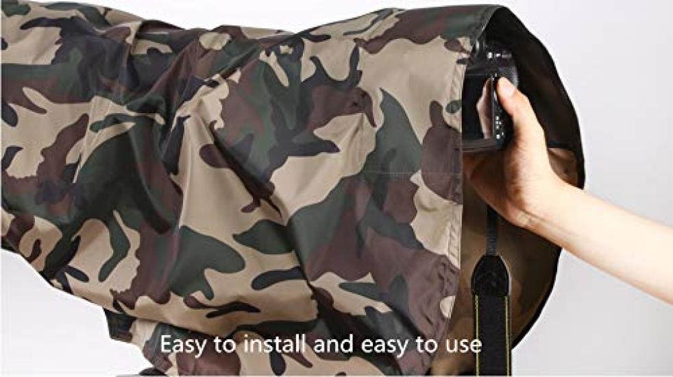 ROLANPRO Pequeño Compatible con Sony G 300mm 400mm y 200mm Impermeable Chubasquero, 200-600mm F5.6-6.3 OSS, f/2.8, f/4, f/2 Lentes. #VerdeMilitar