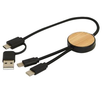 Chechia Bamboo Details 5 In 1 Charging Cable