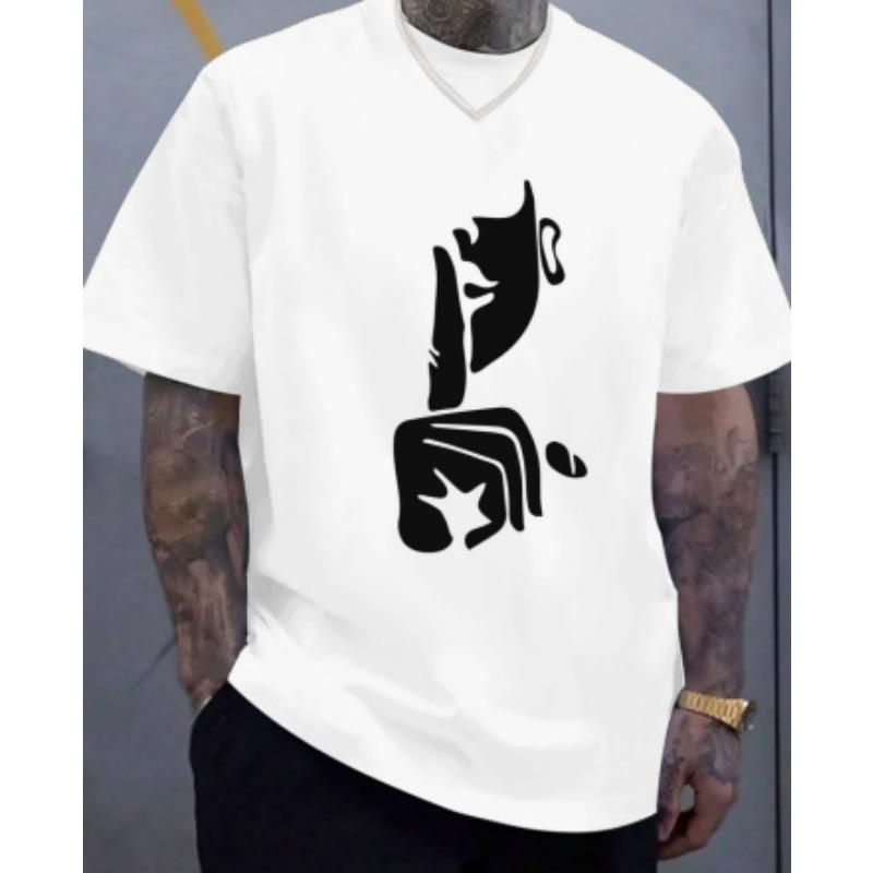 

Men s Anime Print T-Shirt - Anime Character Print Crew Neck Short Sleeve Shirt, Machine Washable, Suitable for Anime Apparel and Party Outfits 3XL