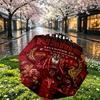 Custom Name Personalized LFC Print Umbrella, Auto Open Close, 8‑Rib Sturdy Frame, Commute Camping Hiking Use, Birthday Gift