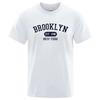 Brooklyn Est.1998 New York Letter Print Trička Muž Ženy Ležérní Krátký rukáv Prodyšné Módní Topy Bavlna Trička nadměrné velikosti