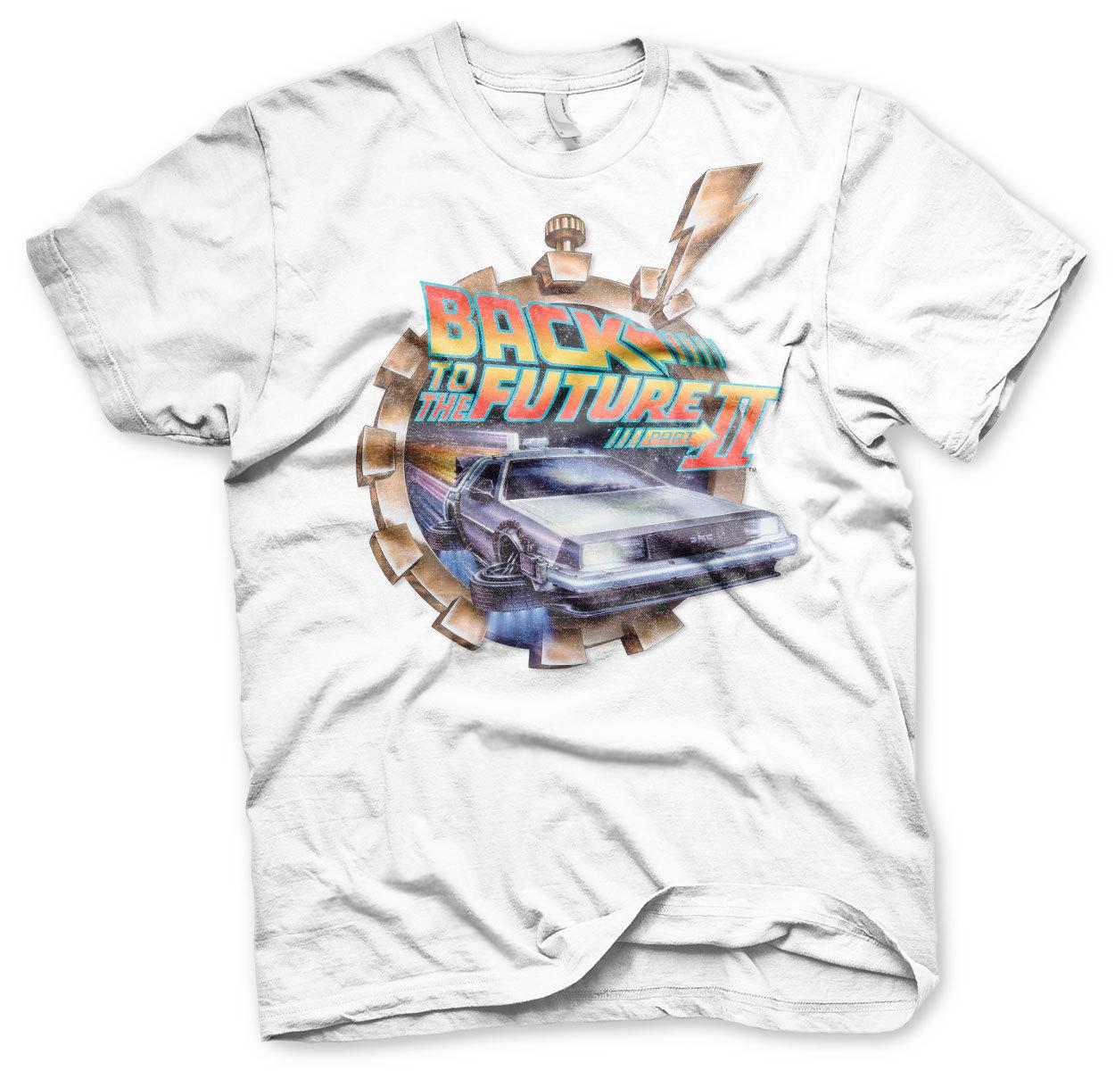 Licenza Ufficiale Back To The Future Parte II Vintage Uomo T-SHIRT S-XXL Misura S