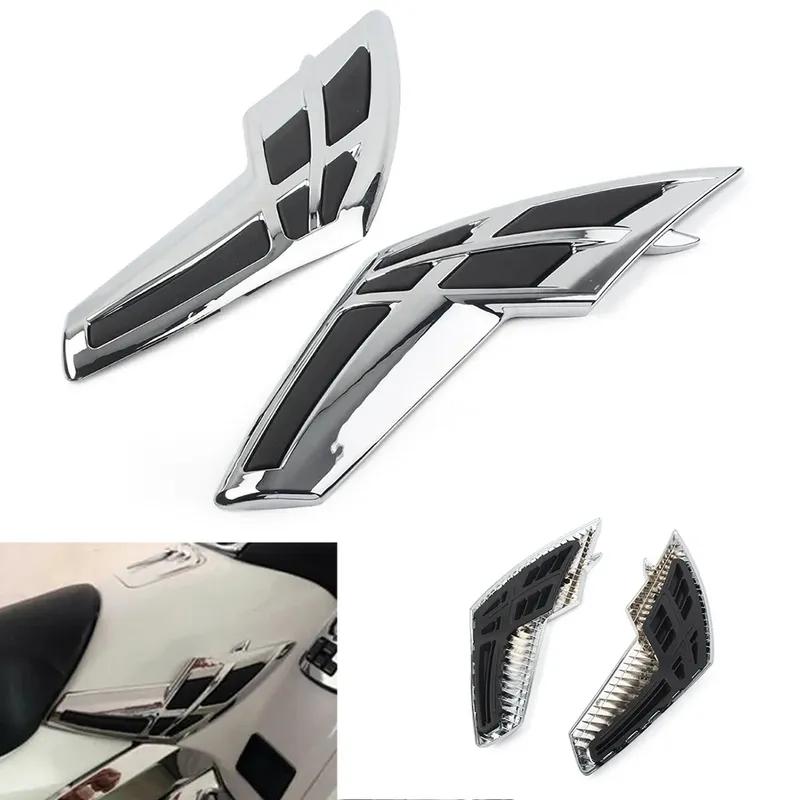 Мотоцикл Для Honda Goldwing Gold Wing GL 1800 GL1800 2001-2008 2009 2010 2011 Хромированная Крышка-отделка Левая Правая Топливного Бака Аксессуары