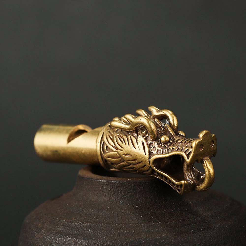 Charm Brass Keychain Survival Outdoor Whistle Outdoor Survival Tools Keys Chain Car Pendants