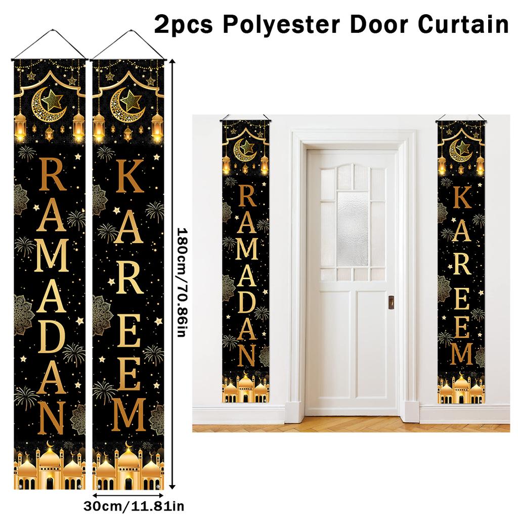 Eid Mubarak Door Banner Ramadan Decoration For Home Islamic Muslim Party Decor Eid Al Adha Gifts Ramadan Kareem Mubarak Banner