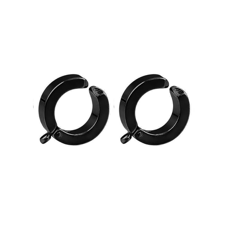 earrings ear cuff parts Metal fittings original charm attachment hoop repair spare men's ladies (Earrings, silver)