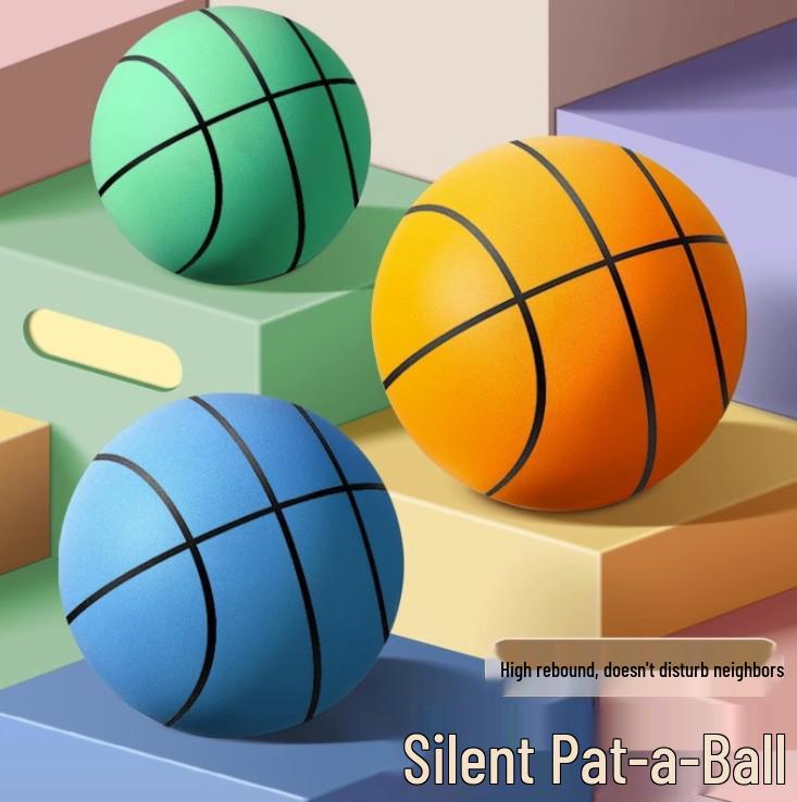 Baloncesto Bebé Rebote Silencioso 18cm – Pelota Suave de Esponja PU para Niños